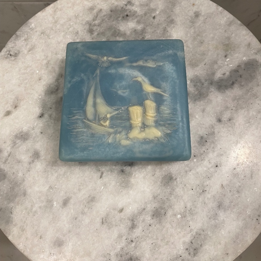Soapstone Blue Decorative Box
